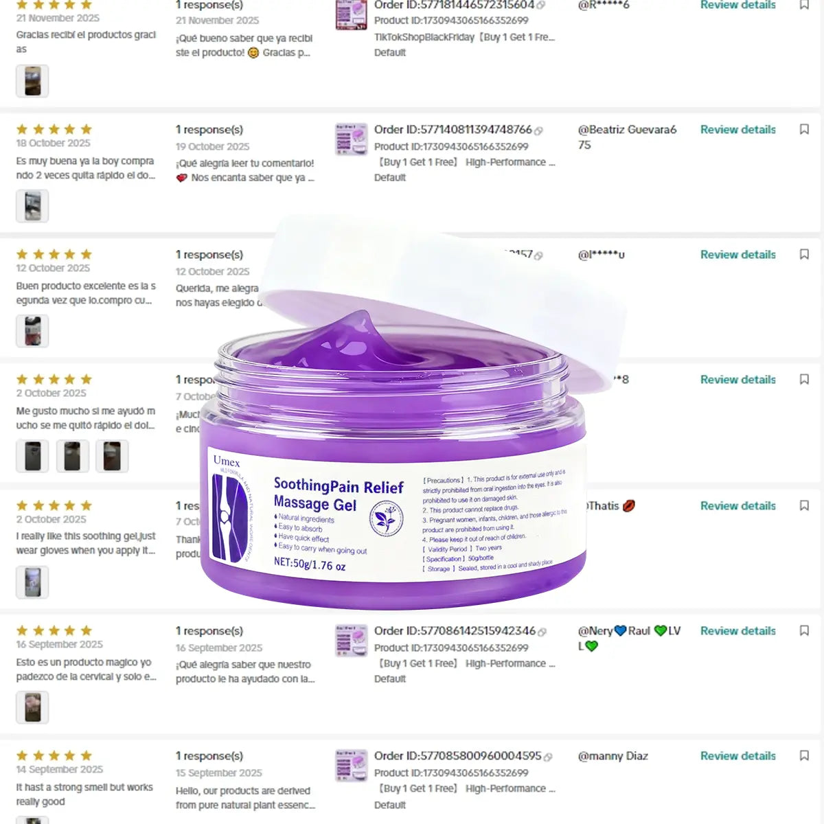 Umex High-Performance Joint & Bone Gel | Buy 1 Get 1 Free