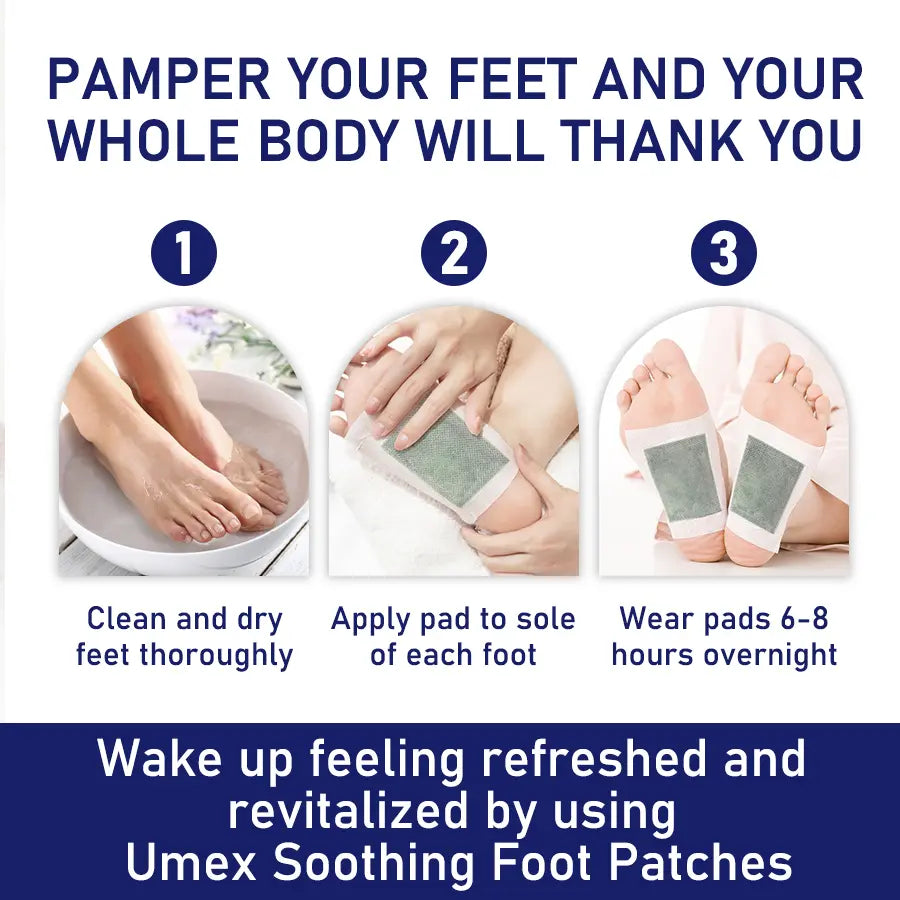 Umex Herbal Foot Pads for Relaxation & Comfort - Buy 1 Get 1 Free